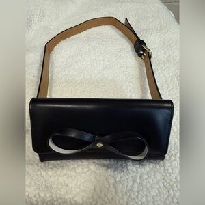 NWOT* Kate Spade Black Belt Bag with Bow Accent
